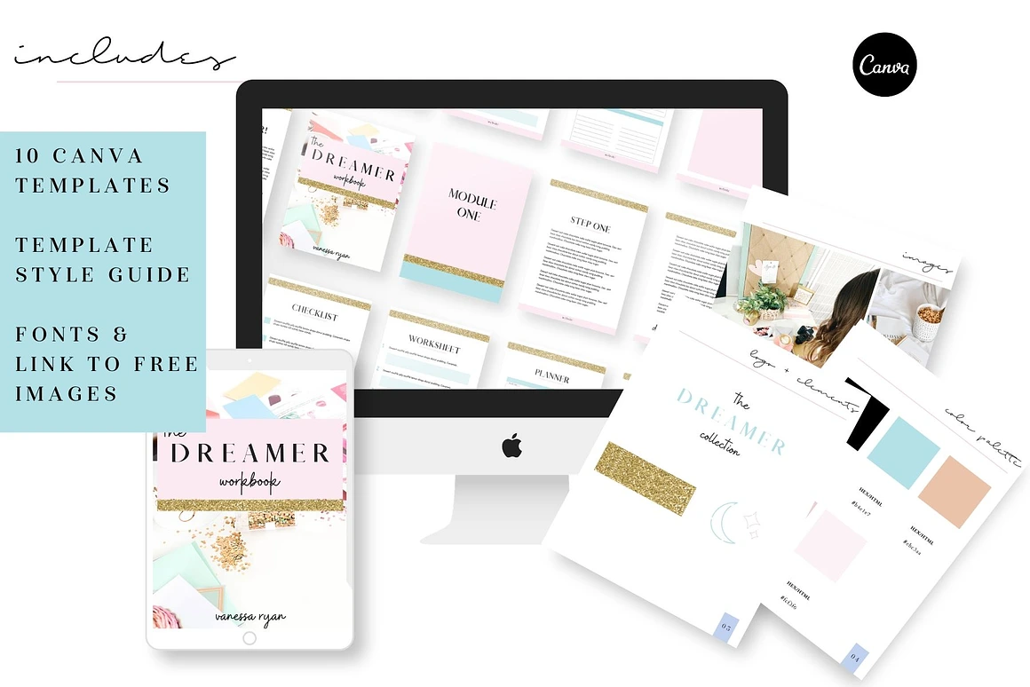 Dreamer Workbook Canva